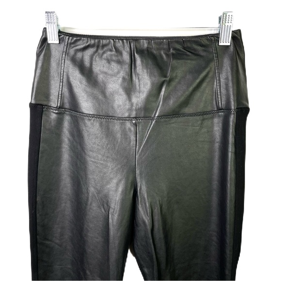 Aritzia Wilfred Free Daria Pant High Waisted Vegan Leather Leggings Black Size M - Picture 10 of 14